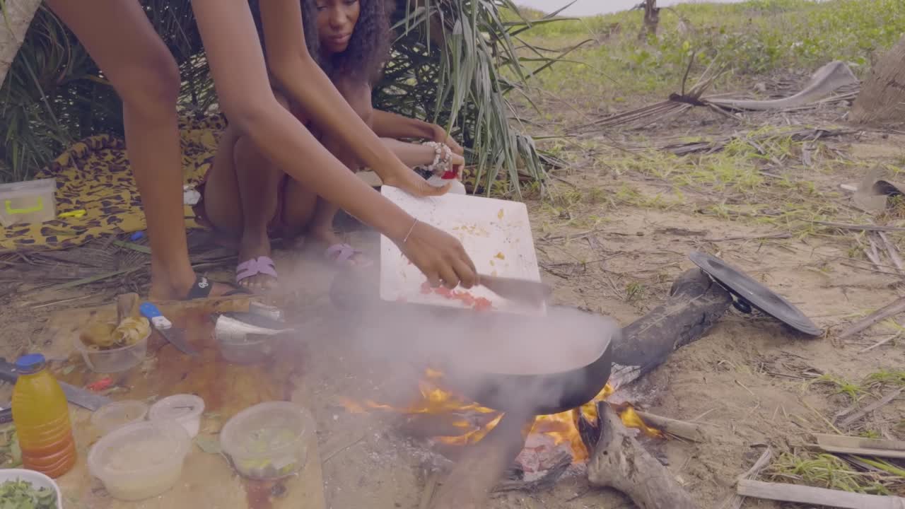 Primitive Camping At The Beach Wearing Leaves Fdcmrgosdos
