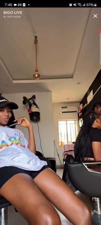 Rose In Salon With Friend Sexy Hot Black Girl 2