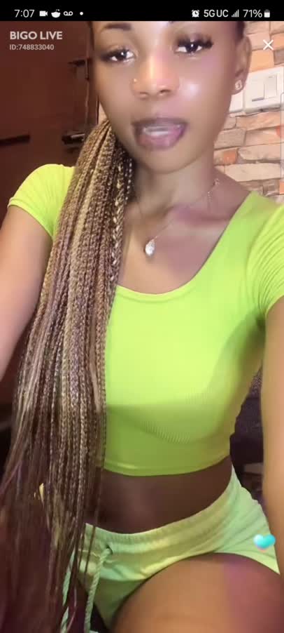 Sheila Stacy Black Girl Sexy Green Shorts 1
