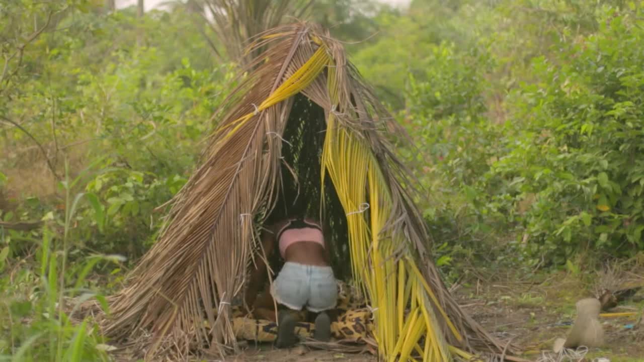 Solo Camping In Forest Building A Survival Shelter Igvqrsd 4 Op 4