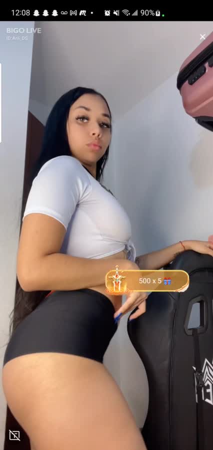 Tattooed Latina Ariana Shaking Booty 1